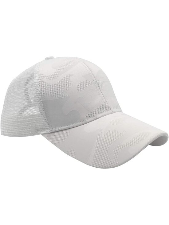 〽️Women\'s White High Ponytail Baseball Cap Trucker Bad Hair Day Adjustable